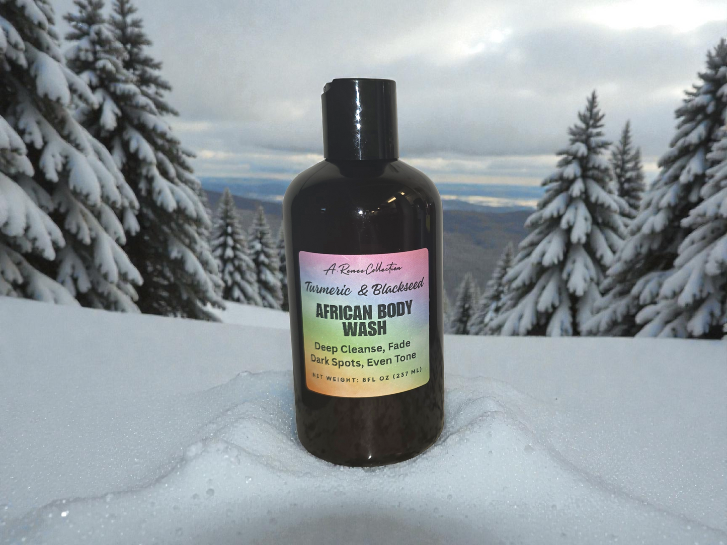 Turmeric & Black Seed African Body Wash – Deep Cleanse & Glow (8 oz)